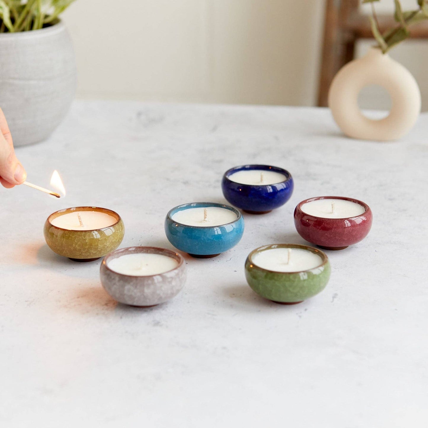 Zesty Lemons - Kiln: Ceramic Tea Lights (Box of 6)