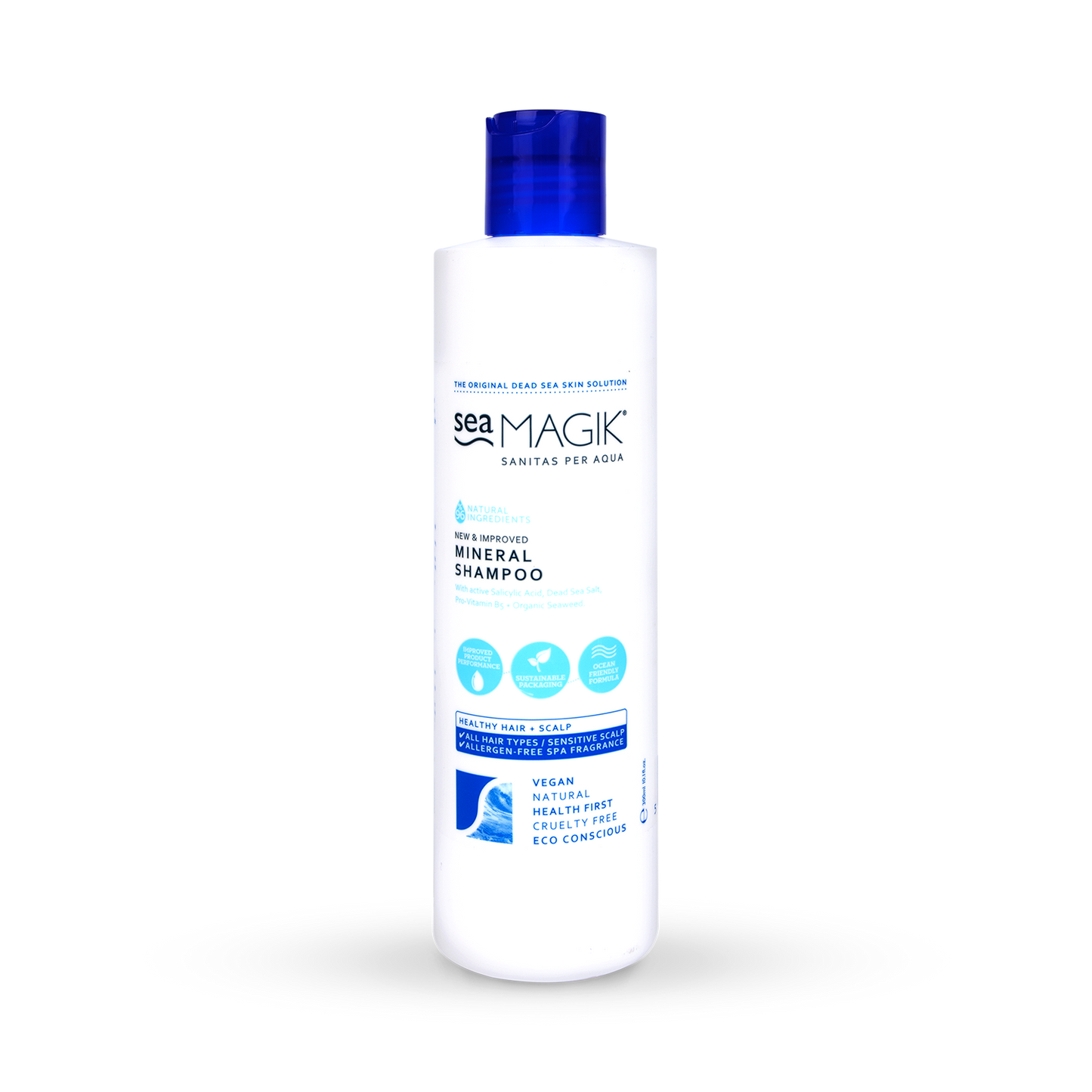 Dead Sea Spa Magik Mineral Shampoo 300ml, enriched with natural Dead Sea minerals for healthy, lustrous hair.
