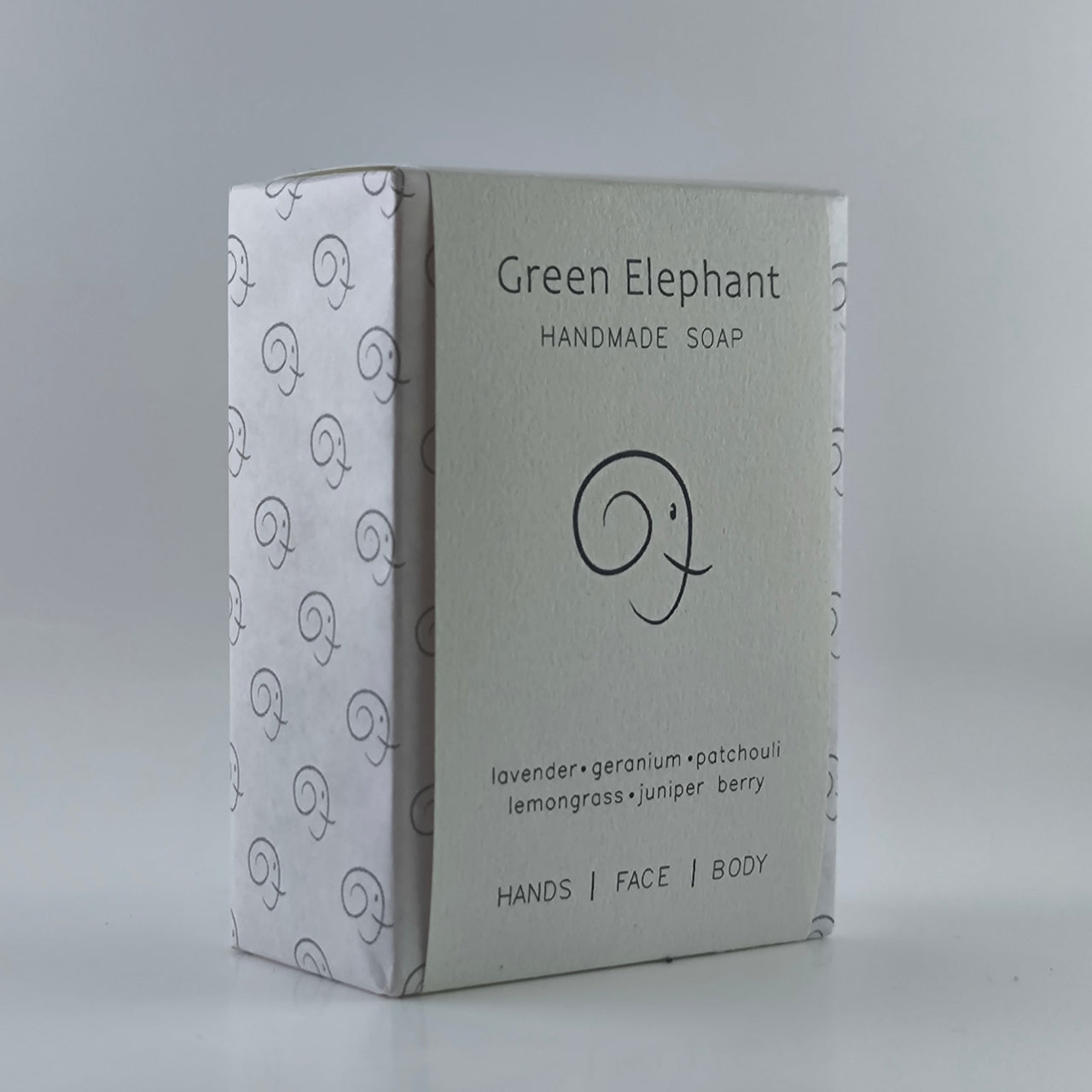 Green Elephant Soap, gentle yet effective for everyday wash, leaving skin soft and smooth.