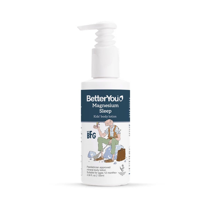 Better You Magnesium Sleep Kids Body Lotion with lavender and chamomile to support restful sleep.