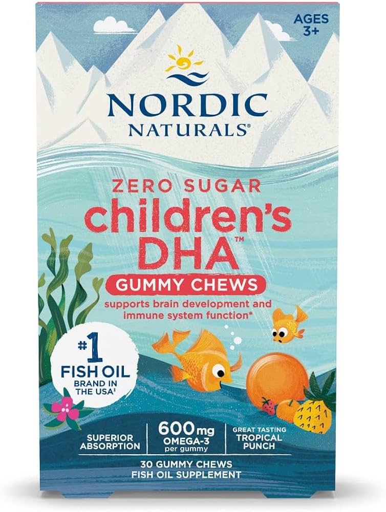 Children Fish Oil 500mg in gelatin softgel capsules, supporting healthy development.