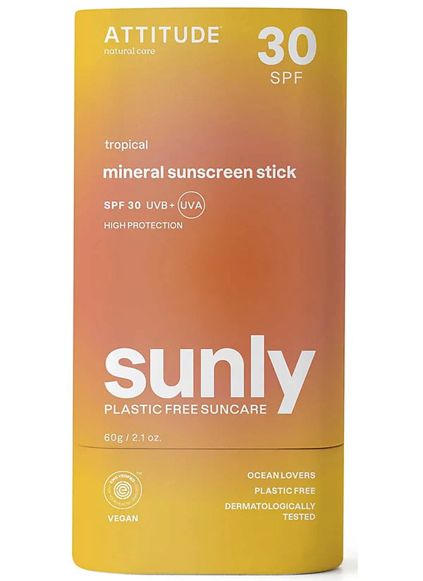 ATTITUDE Sunly SPF30 Mineral Sunscreen Stick 20g