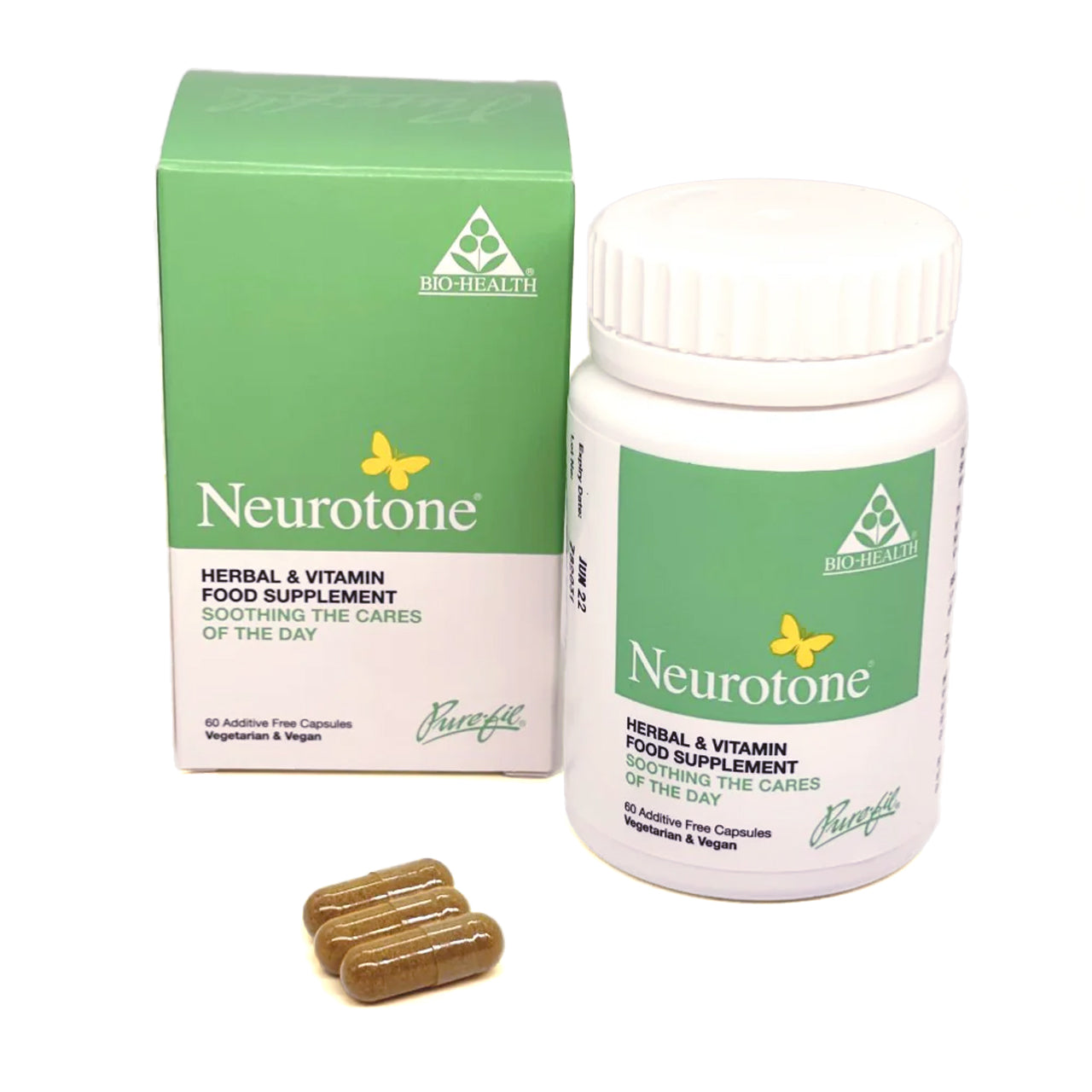 Neurotone supplement for daily mental clarity and focus.