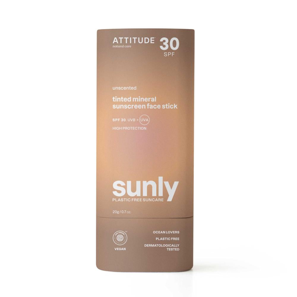 ATTITUDE Sunly SPF30 Tinted Mineral Sunscreen Stick 20g