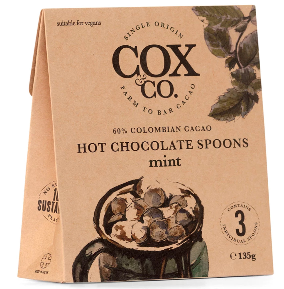Cox & Co Hot Chocolate Mint Spoons