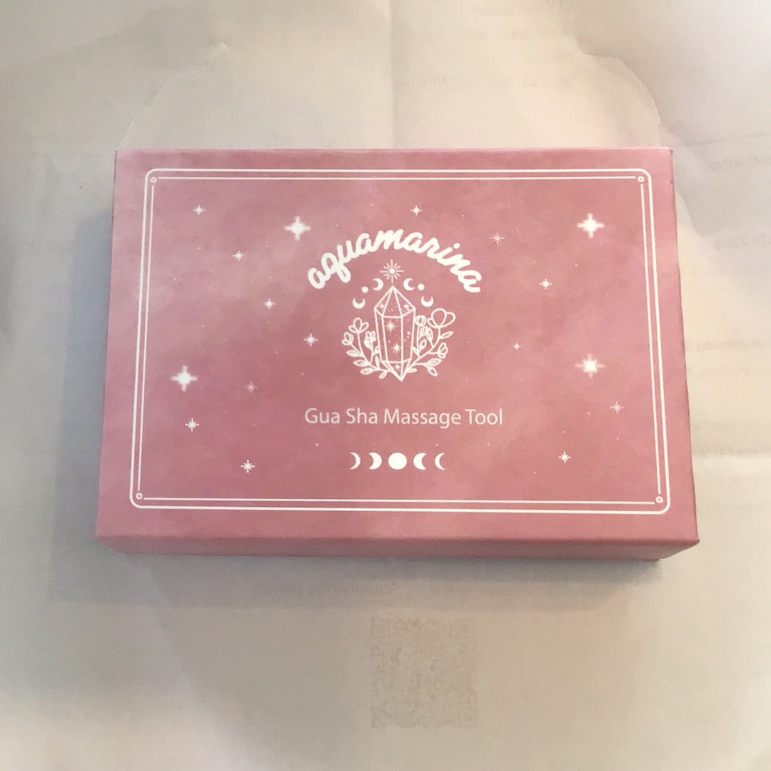 Aquamarina Gua Sha Massage Tool – Gua Sha Massage Tool in a beautiful gift box.