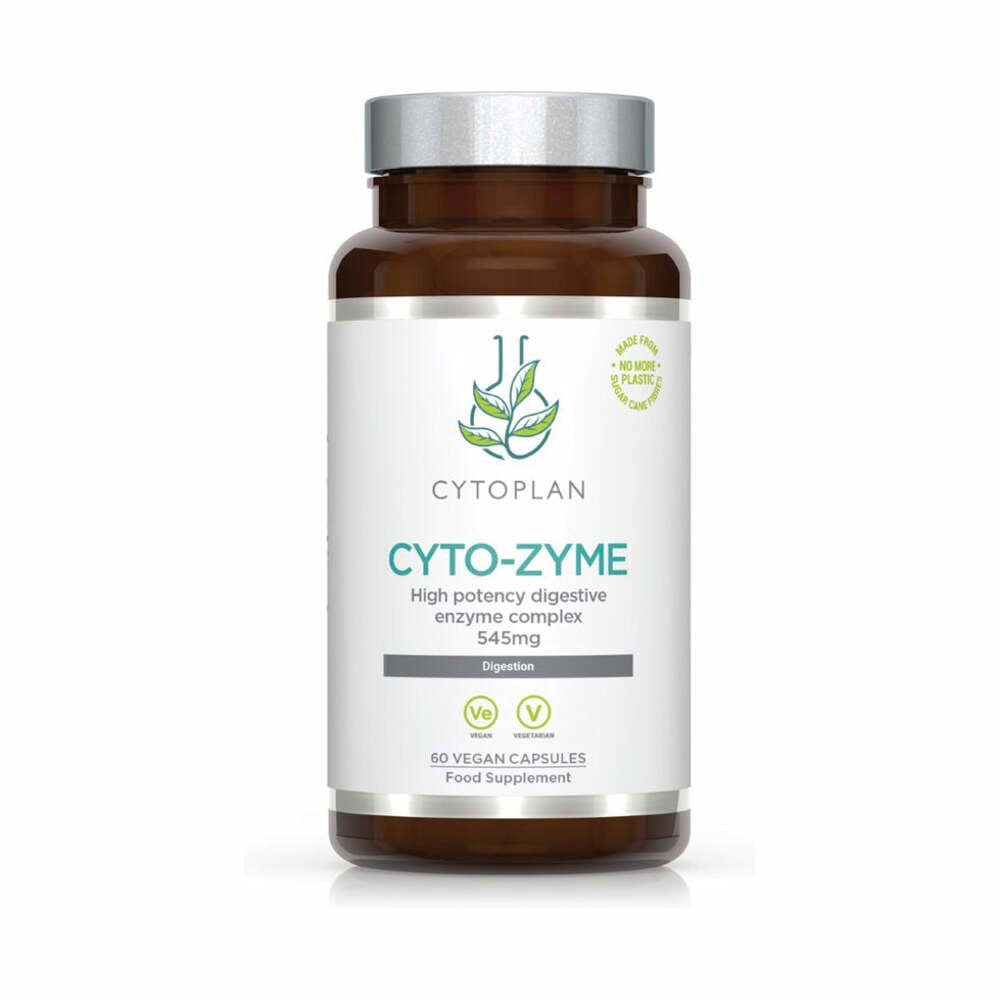 Cyto-Zyme 60's, a supplement for digestive health with 60 servings.