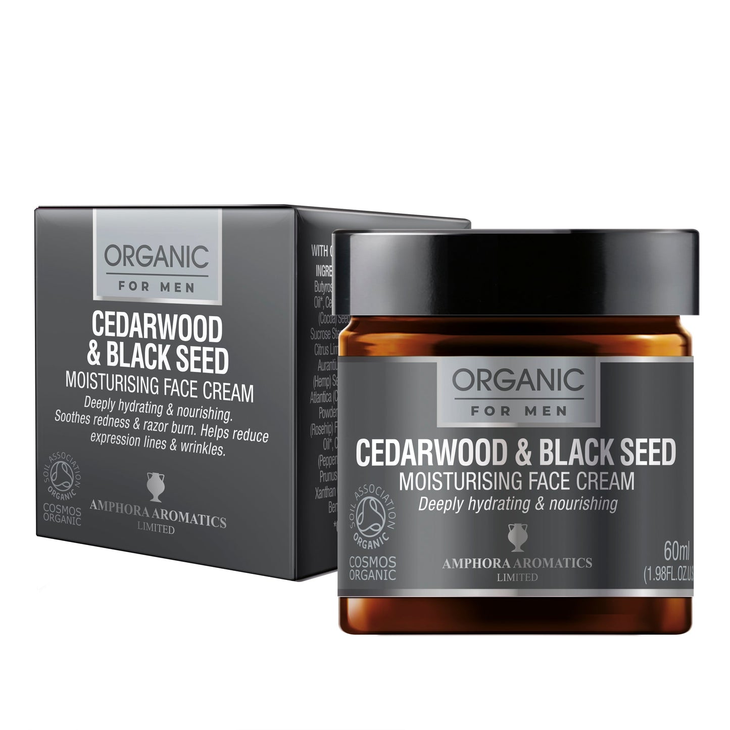Cedar Wood & Black Seed Face Cream, for healthy, balanced complexion.