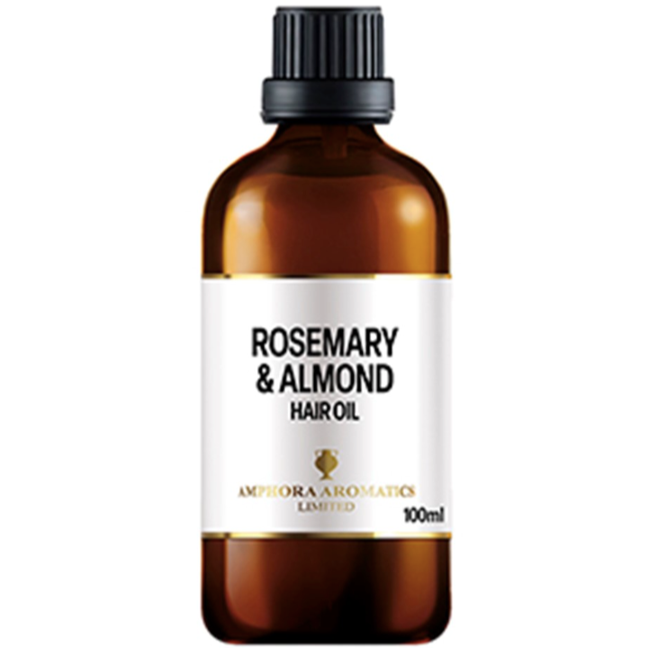 Amphora Aromatics rosemary and almond Hair Oil - 100ml – The super nourishing blend of Sweet Almond Oil and Sunflower Oil wil