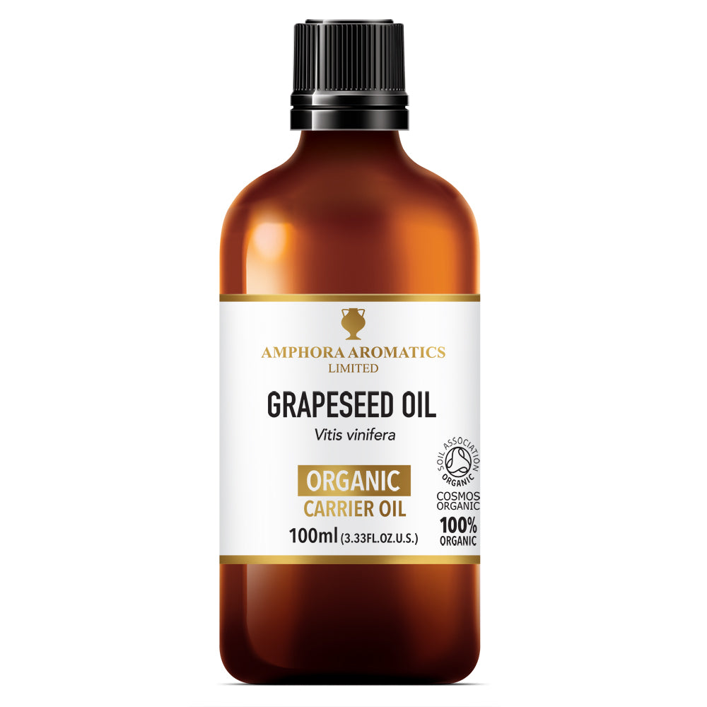 Grapeseed Oil - Organic, 100ml glass bottle