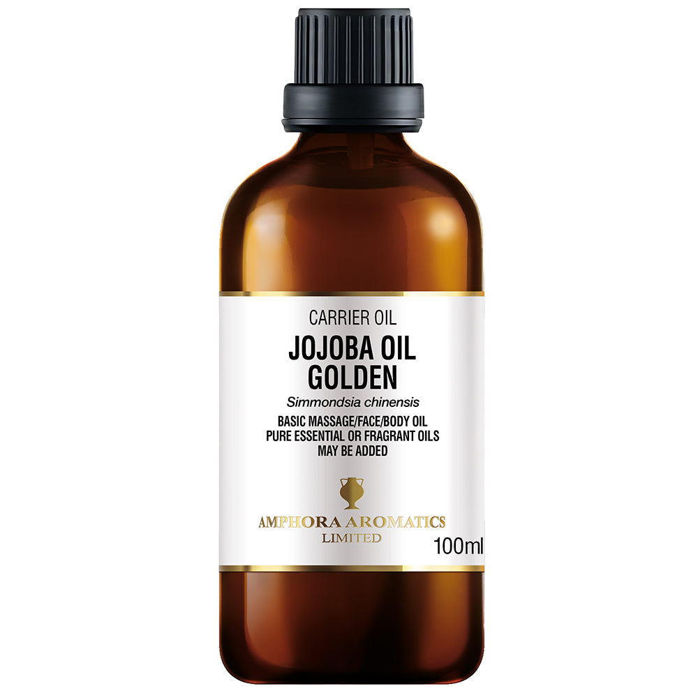 Jojoba Oil 100ml: naturally soothing & moisturising, rich in antioxidants & vitamin E, suitable for all skin types.