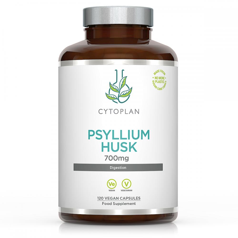 Cytoplan Psyllium Husk 120, a soluble fibre supplement for digestive health