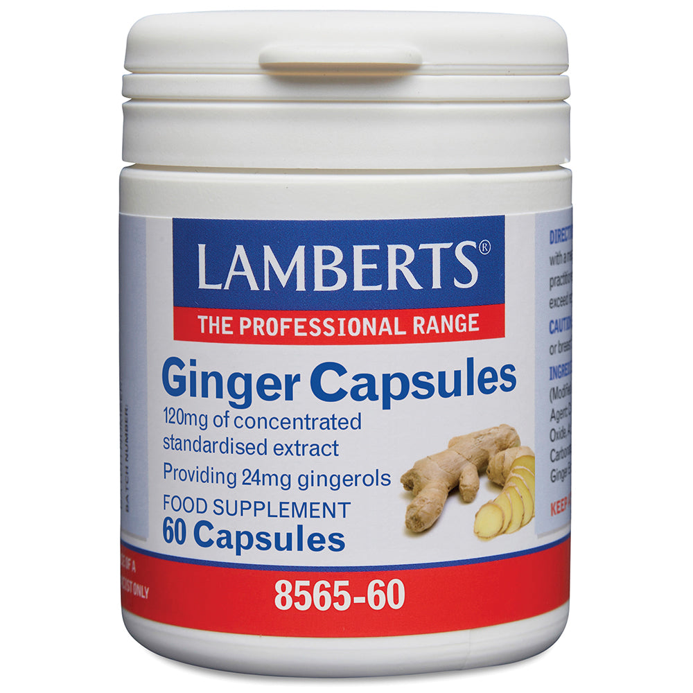 Ginger capsules, 60 convenient capsules for daily wellness.