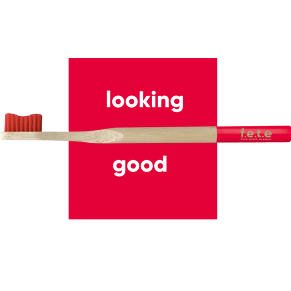 F.E.T.E Red Bamboo Toothbrush