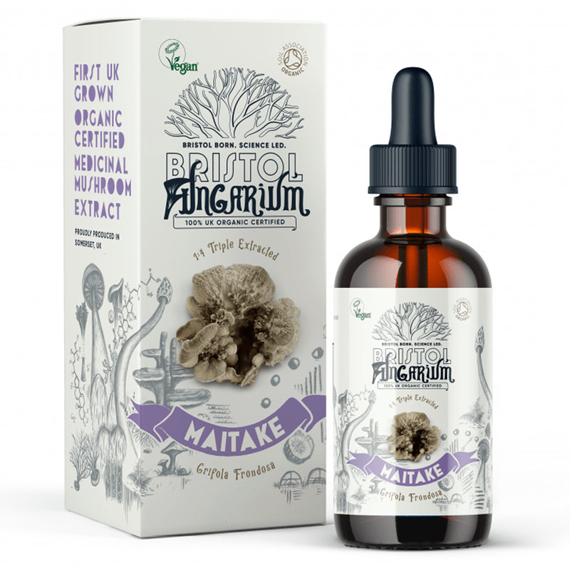 Maitake tincture from Bristol Fungarium, a UK-sourced supplement for natural wellness.