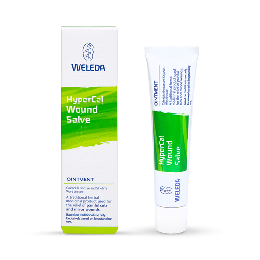 HyperCal Wound Salve 25g, natural ingredients, soothing relief for minor abrasions and irritations.