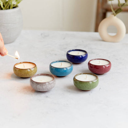 Zesty Lemons - Kiln: Ceramic Tea Lights (Box of 6)