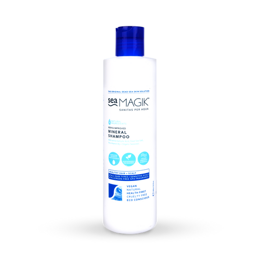 Dead Sea Spa Magik Mineral Shampoo 300ml, enriched with natural Dead Sea minerals for healthy, lustrous hair.