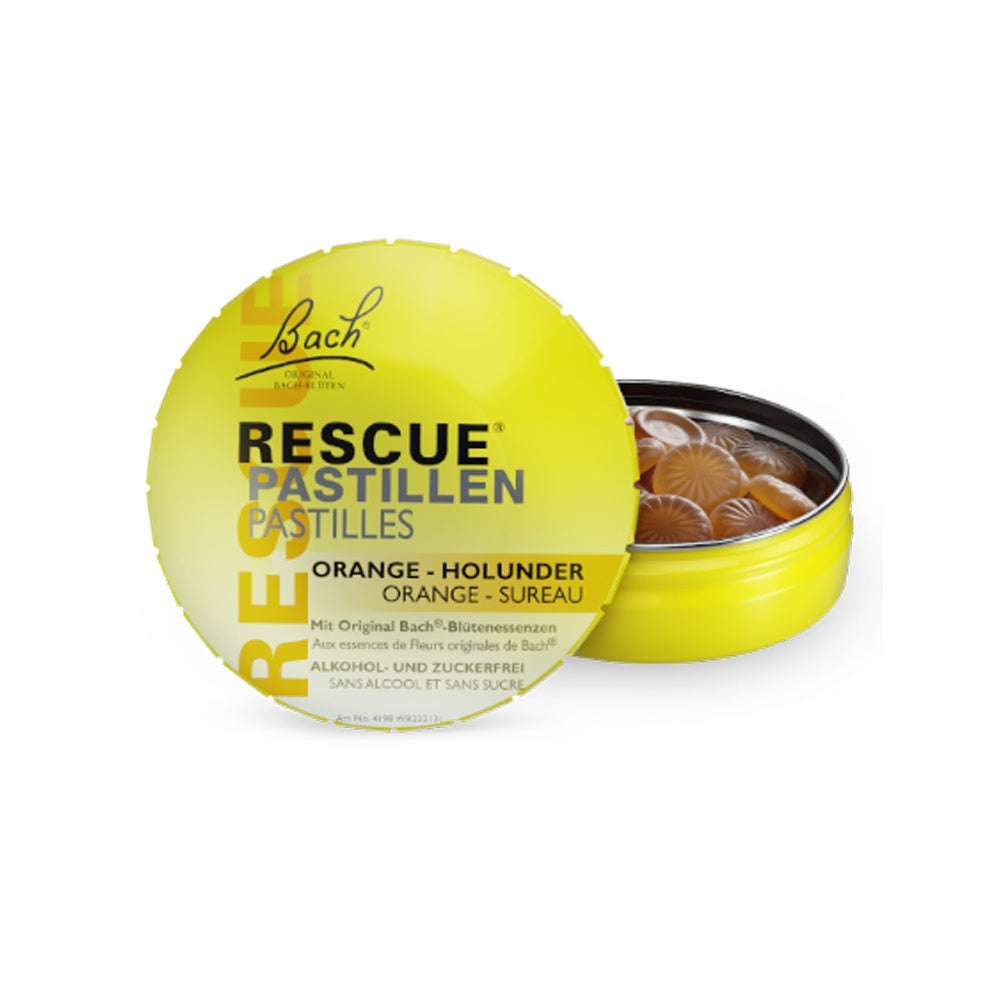 Bach Rescue Pastilles Orange for natural calm on the go