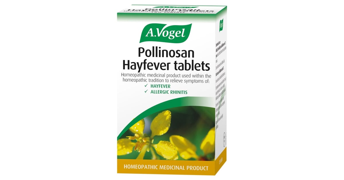 Pollinosan Hayfever Tablets, natural relief from hayfever symptoms with seven potent herbs, non-drowsy solution.