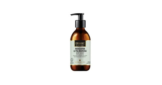 Mandarin & Palmarosa Body Wash 250mL for refreshed, soft, and beautifully scented skin.