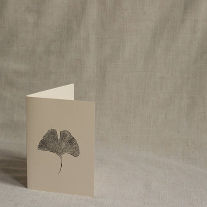 Alicia Breakspear - Ginkgo Leaf Greeting Card A6 Recycled Card 