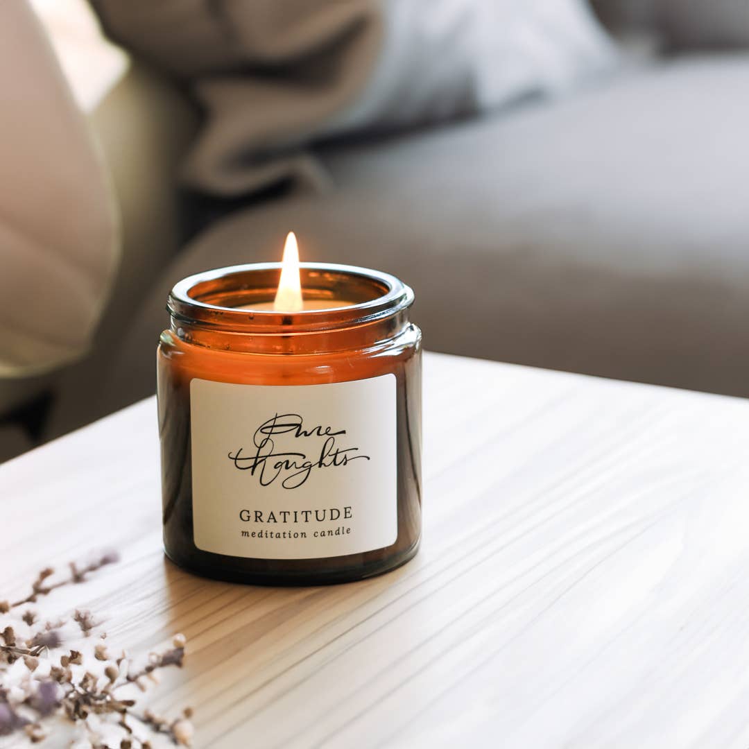 Gratitude Meditation Soy Wax Candle