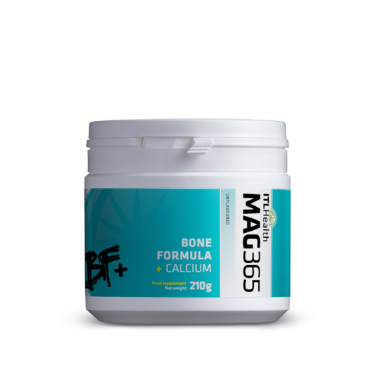 Mag365 Magnesium Bone Formula 180g + Calcium – Magnesium Bone Formulation 180g, with Vitamin D3, K2, zinc and boron