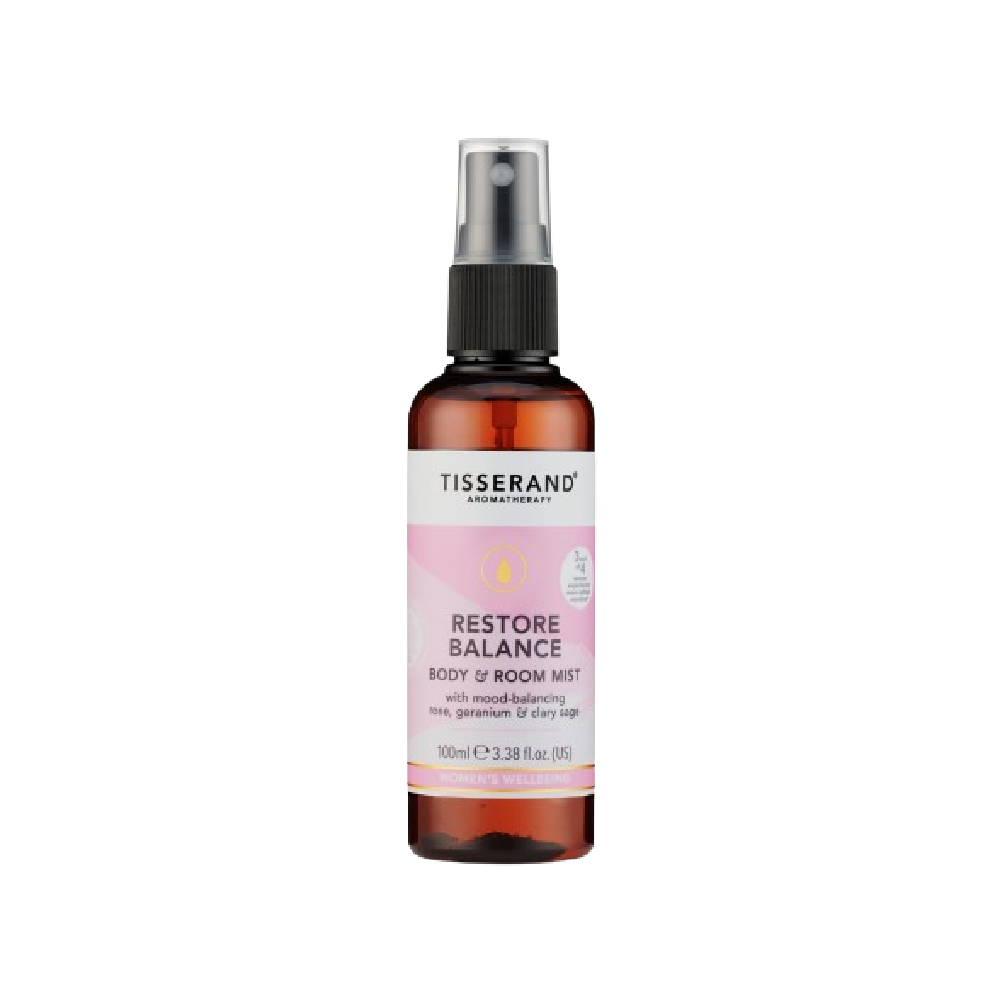 Tisserand Restore Balance Body Mist 100mL for calm & equilibrium
