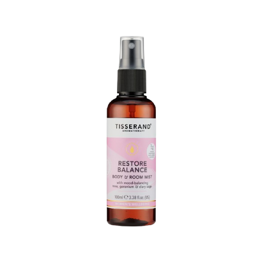 Tisserand Restore Balance Body Mist 100mL for calm & equilibrium