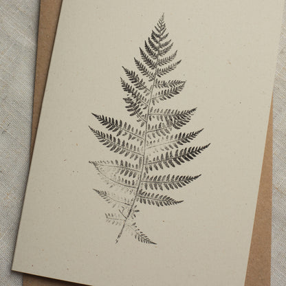 Alicia Breakspear - Lady Fern Print Greeting Card A6 Recycled Card 