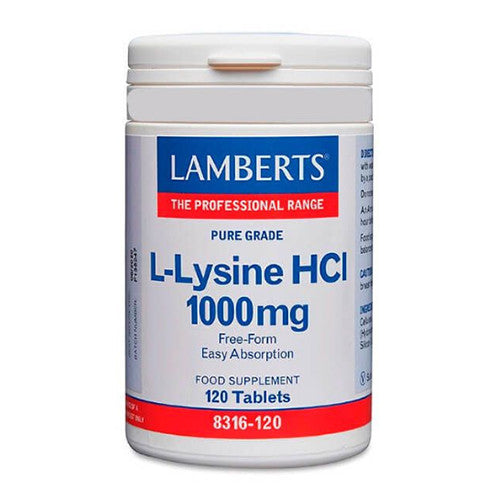 L-lysine HCl 120s, essential amino acid supplement for daily wellness and overall health