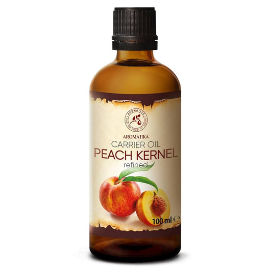 Peach Kernel Oil: light and easily absorbed for skin and hair nourishment