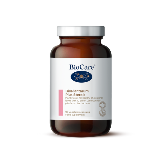 BioCare BioPlantarum Plus Sterols 90s, a supplement with plant sterols to support healthy cholesterol levels.