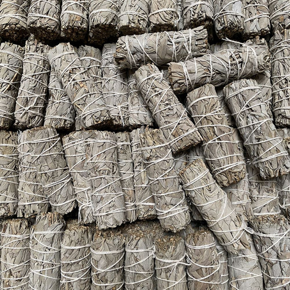 VIE - 100 Sage Smudge Sticks, Pack of 100 pcs, 4" White Sage