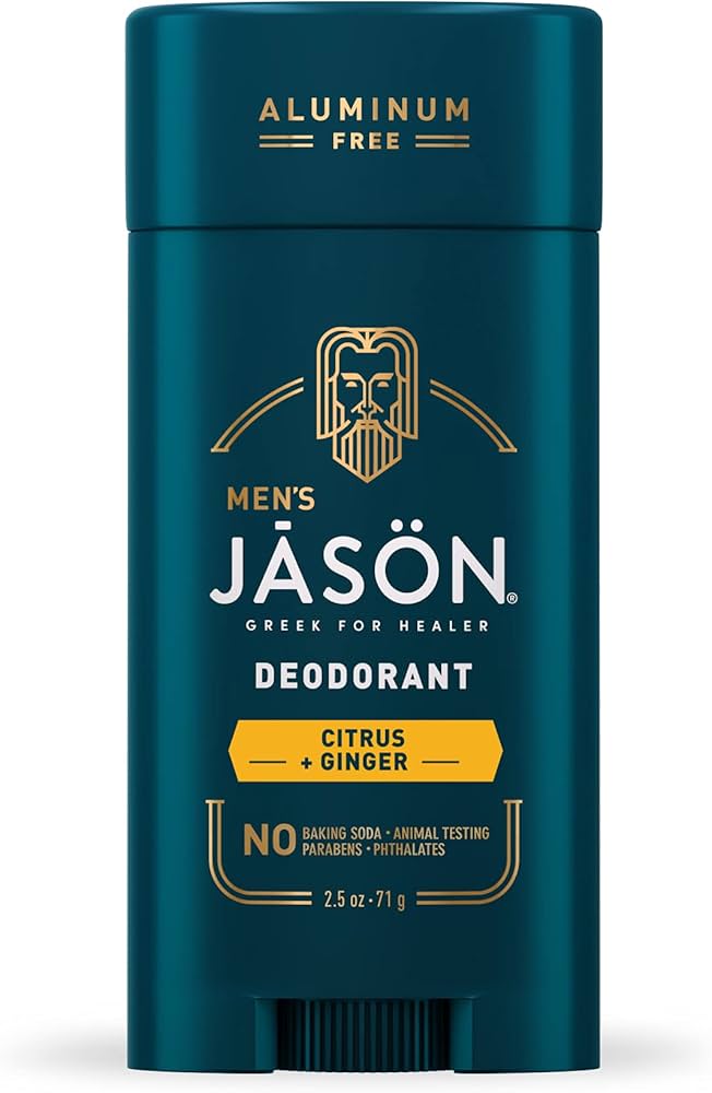 Jason Deodorant Citrus Ginger for lasting odour protection.
