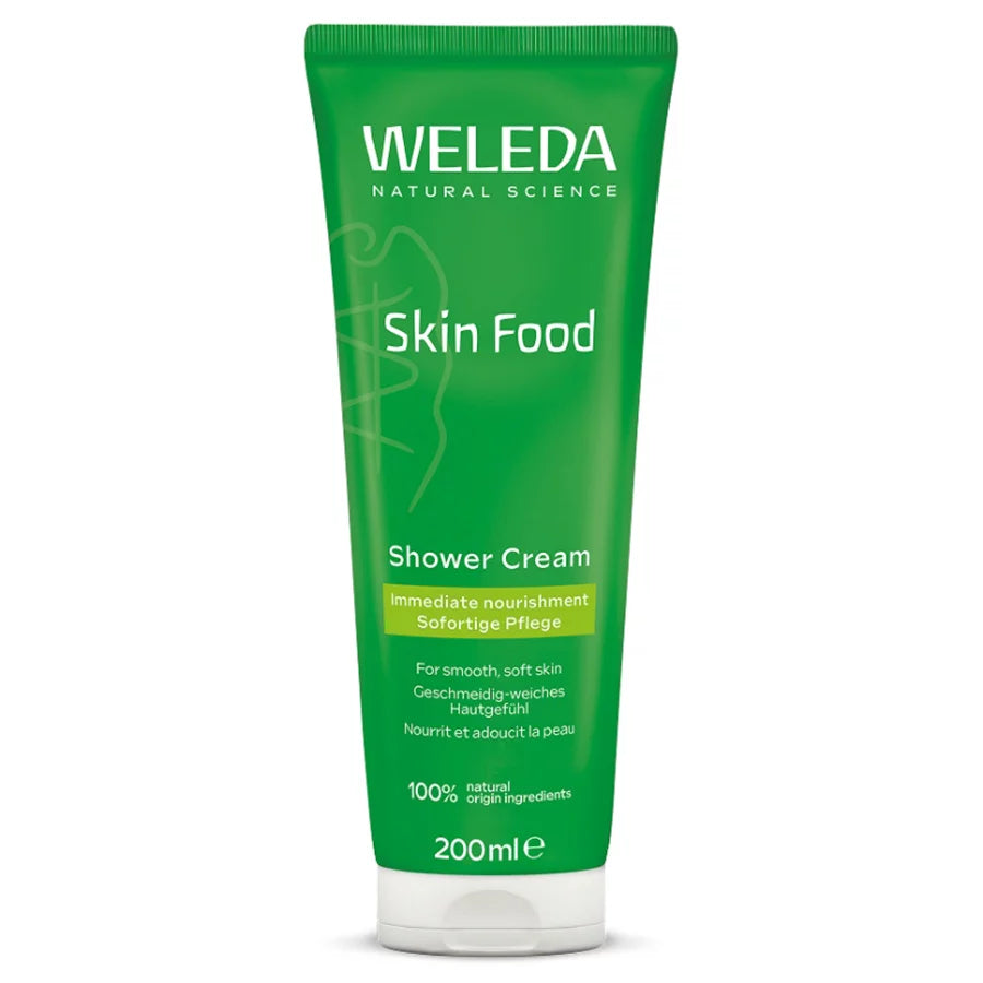Weleda Skin Food Shower Cream 200ml for dry and sensitive skin.