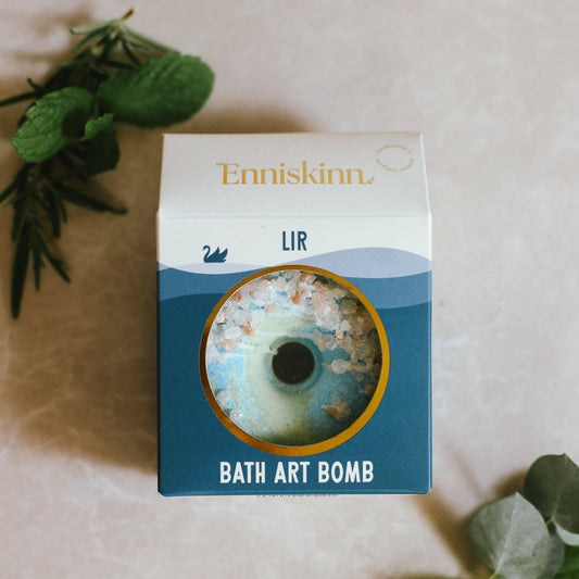 Peppermint Eucalyptus Rosemary Bath Bomb to soothe aching muscles and clear the mind.