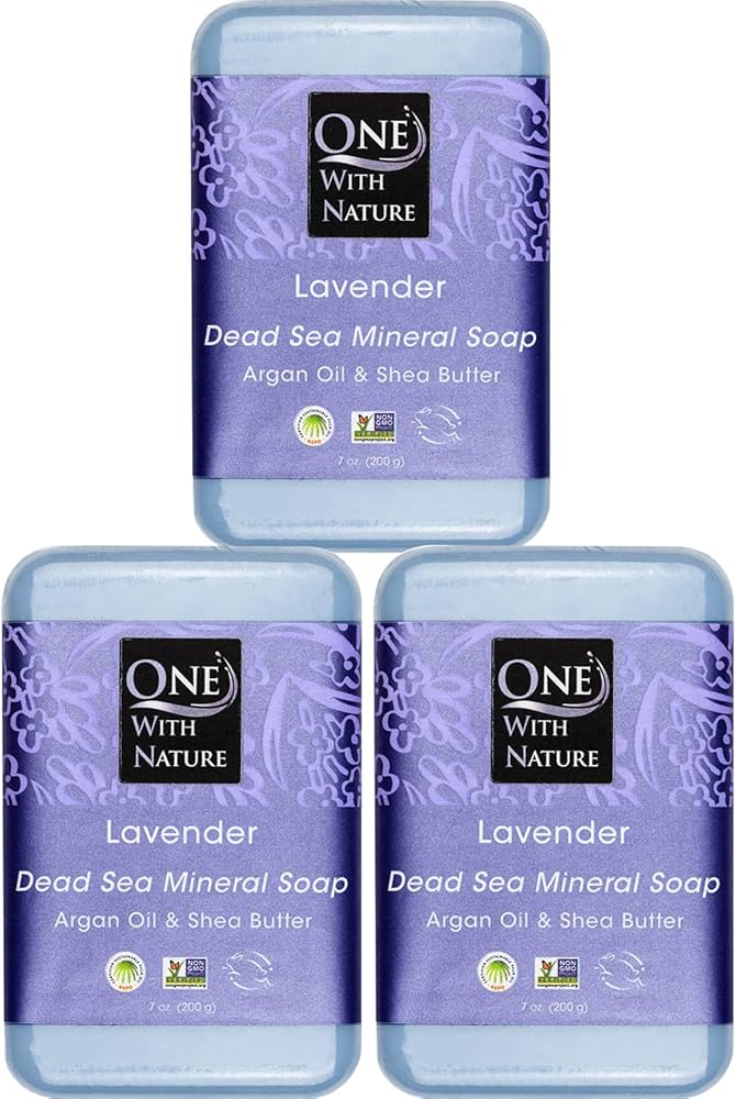 Lavender Dead Sea Mineral Soap for soothing and rejuvenating skin