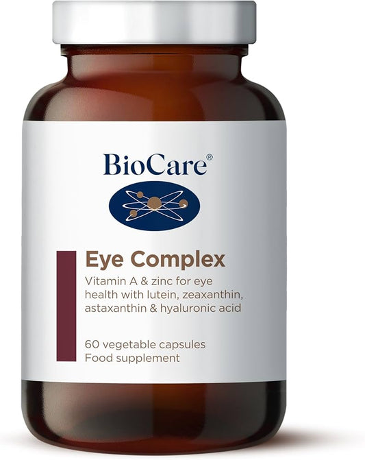 Biocare Eye Complex 60s: Supports vision and overall eye health with a synergistic blend of nutrients.