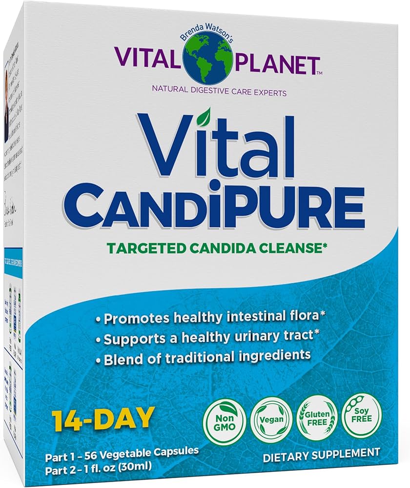 Candipure supplement for a balanced internal environment and natural defenses.
