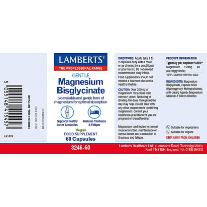 Lamberts Magnesium Bisglycinate 60
