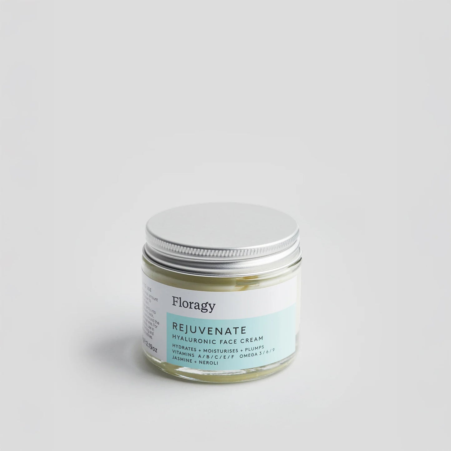 Floragy Rejuvenate Face Cream - Jasmine & Neroli with Hyaluronic Acid to hydrate and nourish skin.