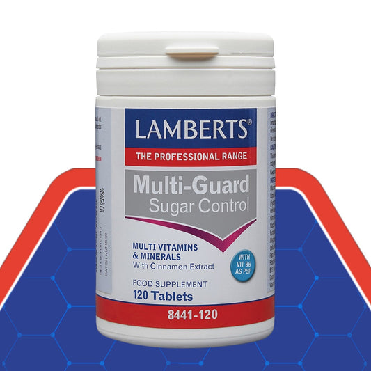 Lamberts Multi-Guard Sugar Control 120s with chromium to help maintain normal blood glucose levels.