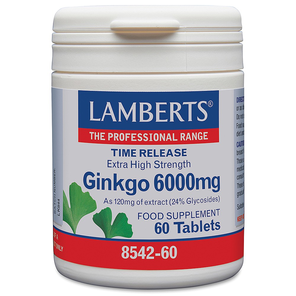 Lamberts Ginkgo 120s high-quality ginkgo biloba supplement for overall wellbeing.