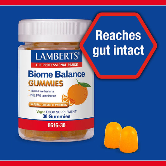 Biome Balance Gummies for digestive well-being and healthy gut flora.