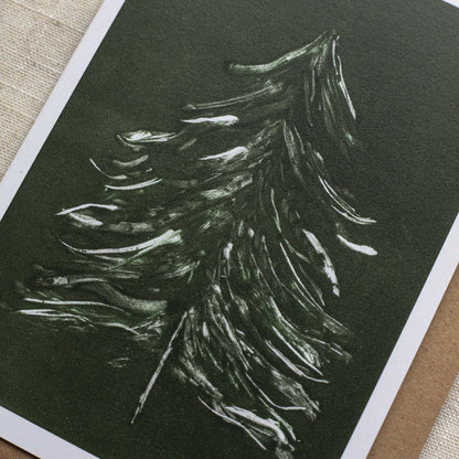 Alicia Breakspear - Christmas Card A6 Christmas Tree - Recycled Card 