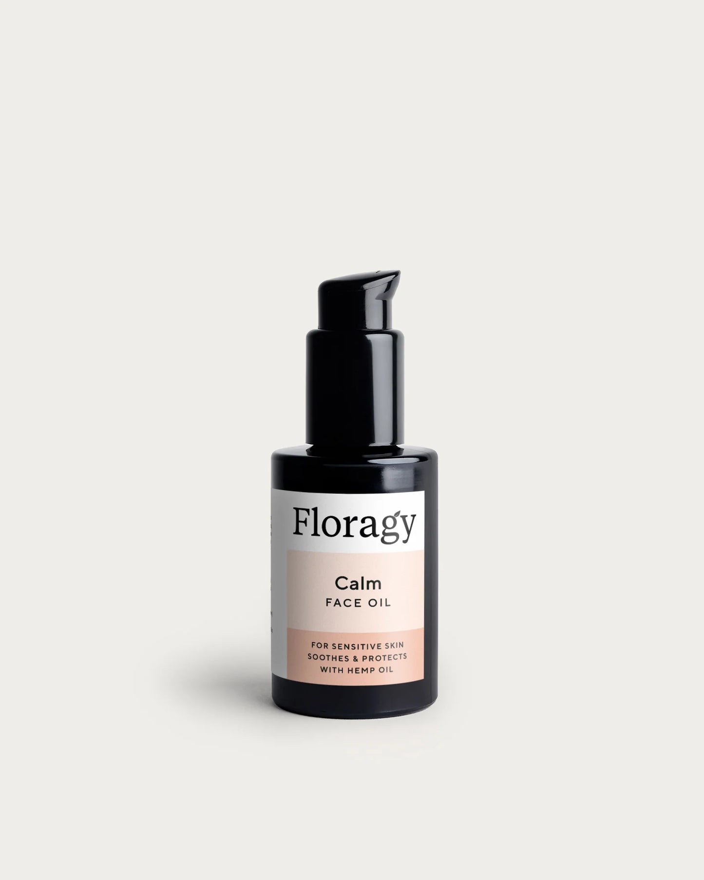 Floragy Calm Face Oil 30ml with Camellia and Hemp Oil to soothe and calm sensitive complexions.