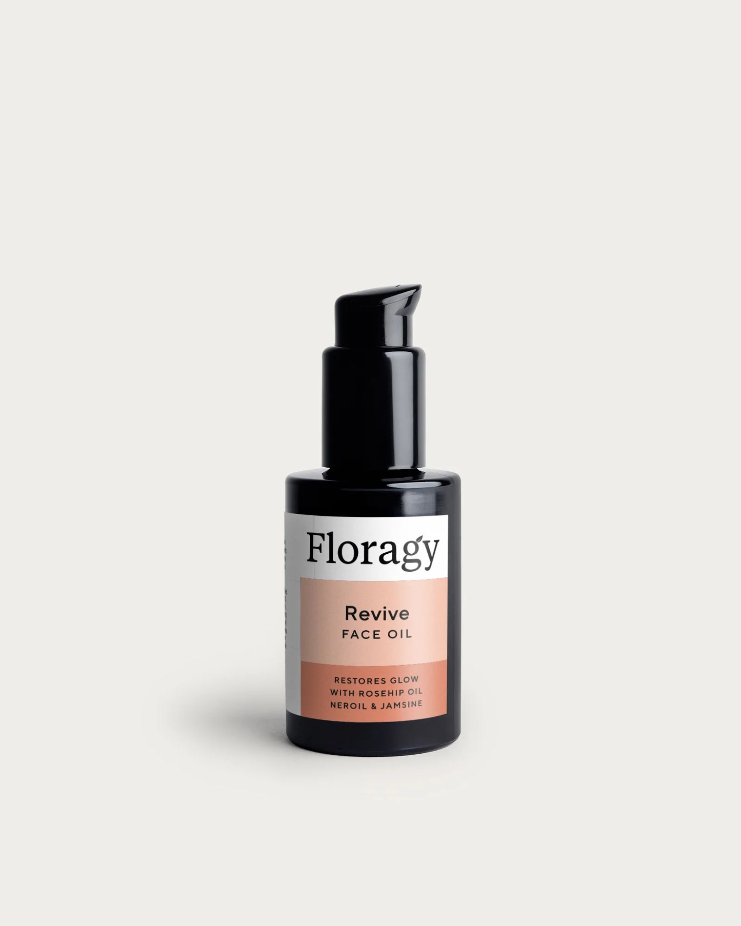 Floragy Revive Face Oil 30ml with Camellia and Rosehip oils to rejuvenate normal to dry skin.