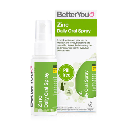 Better You Zinc Oral Spray in lemon and lime flavour to support the immune system.